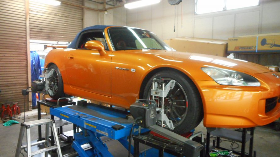 S2000[AP1] アラゴスタ タイプS 車高調 取付