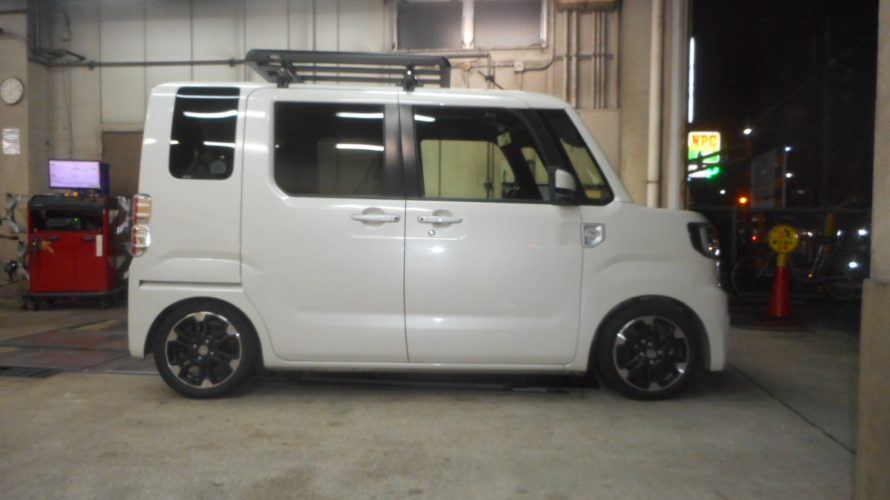 ウェイク　LA700S　ZOOMダウンサス交換